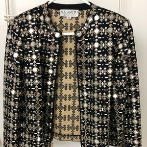 Gold and black St. John Evening jacket